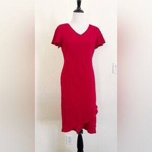 Wrap swing ruffle SL Fashions Scarlet Mini Dress